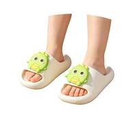 Cartoon Dinosaur Pattern Kids Slippers Indoor Outdoor Soft Sole Children's Sandals For Big Toddler Girls#60
