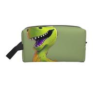 Cartoon Dinosaur Printed Makeup Bag Travel Portable Cosmetic Bag Large Capacity Makeup Case Toiletry Handbag Organiser for Women