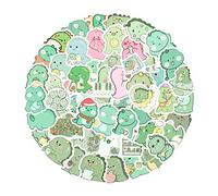 Cartoon Dinosaur Vinyl Stickers 50Pcs for Water Bottles Laptop Computer Skateboard, Cute Sticker Gift for Kids Teens Waterproof