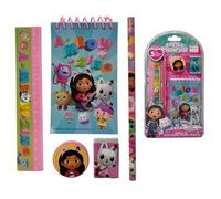 CARTOON Disney Marvel 5 Piece Stationery Set Notepad Pencils Accessories Gift (Gabby's Dollhouse)