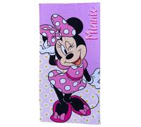 CARTOON Disney Minnie Beach Towel Microfibre Polyester for Children 245gsm Size 70 x 140 cm Beach Pool