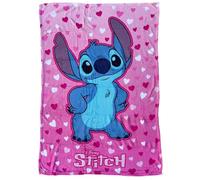 CARTOON Disney Stitch Coral Blanket for Children Soft Fleece Blanket 100 x 140 cm Perfect for Sofa Bed or Travel