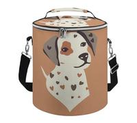 Cartoon Dog Avatar Lunch Bag, 15L Portable Leakproof Picnic Basket with Shoulder Strap, Insulated Picnic Cooler Bag for Camping, Beach, Hiking & Groceries