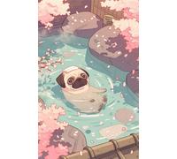 Cartoon Dog Flower Jigsaw Puzzles for Adults 500 Pieces Educational Toys Challenging Game 500 Piece Puzzles for Adults for The Whole for Women Gifts for Men