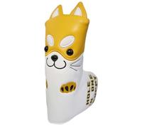 Cartoon Dog Golfs Iron Club Head Covers Protections Sleeve Rod Cases Waterproofs PU Covers Golfs Head Cover Protective Cover Soft Enduring Portable