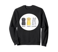 Cartoon Dog Paws Rock Paper Scissors Sweatshirt