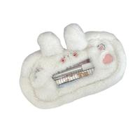 Cartoon Dog Pen Bag Large Capacity Pencil Pouches Plush Rabbits Pencil Case Creative Bag Back to School Supplies Lovely Animal Pen Cartoon Dog Case Bear Pouch for Kids