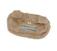 Cartoon Dog Pen Bag Large Capacity Pencil Pouches Plush Rabbits Pencil Case Creative Bag Back to School Supplies Lovely Animal Pen Cartoon Dog Case Bear Pouch for Kids