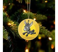 Cartoon Donkey Image Christmas Ornaments - Xmas Tree Hanging Ornaments, Personalized Acrylic Circular Christmas Pendant for Holiday Keepsake Gifts