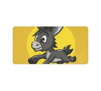 Cartoon Donkey Image Keyboard Mat Large Gaming Mouse Pad, Anti-Slip Desk Mat for Desktop Desk Work/Home Writing Mat 11.8 * 23.6 Inches