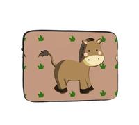 Cartoon Donkey Laptop Sleeve Case 10 Inch Suitable for Notebook Computer Tablet Traveling Carrying Simple Case