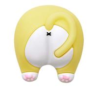 Cartoon Door Stopper, 3 Pack Adhesive Wall Protector, Shock Absorbing, 1.73 inches Handle Guard with Cute Design, Drill-Free Cushion Bumper for Bathroom Study Room Bedroom Living