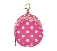 Cartoon Dot Hot Pink Newborned Boy Travel Pacifier Holder with Zipper and Clip Coin Purse Change Holder, Everything Storage pouching accmor funda para chupete