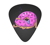 Cartoon Doughnut Sleeping 12-Pack Guitar Picks, Includes Thin, Medium & Heavy Gauges 3 Sizes for Guitar Electric Acoustic Picks