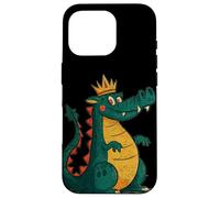 Cartoon Dragon Costume with Crown for Kingdom Lovers Case for iPhone 16 Pro