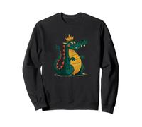 Cartoon Dragon Costume with Crown for Kingdom Lovers Sweatshirt