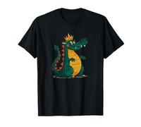 Cartoon Dragon Costume with Crown for Kingdom Lovers T-Shirt