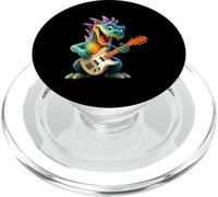 Cartoon Dragon Rock Star Electric Guitar Player Design PopSockets PopGrip for MagSafe