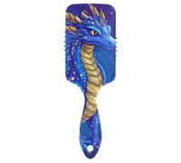 Cartoon Dragon Royal Blue gentle brush for curly hair men Designed massage brush for thin hair with Ergonomic handle cepillo para cabello