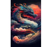 Cartoon Dragons Jigsaw Puzzles for Adults 100 Pieces Educational Toys Challenging Game 100 Piece Puzzles for Adults for The Whole for Women Gifts for Men