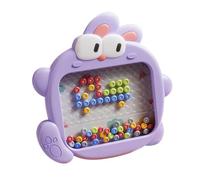 Cartoon Drawing Board Animal Pointillism Design ABS Cartoon Material Interactive Ballpoint Pen With Pattern Durable And Portable Suitable For Small Artists To (Purple, 15.8x15.8x2.3cm)