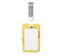 Cartoon Duck Card Badge Holder. Durable Abs Material, Clear Id Display, Suitable for Office, Event, Meeting, Easy Identification.