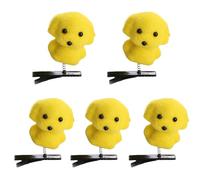 Cartoon Duck Hair Clip For Women Girl Festival Lovely 3D Animal Hairpin Party Side Pin Spring Hair Barrettes 5PCS
