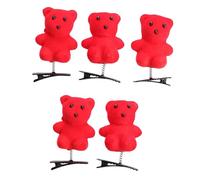 Cartoon Duck Hair Clip For Women Girl Festival Lovely 3D Animal Hairpin Party Side Pin Spring Hair Barrettes 5PCS