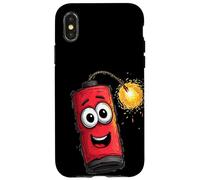 Cartoon Dynamite Face for Bomb Lovers Case for iPhone X/XS