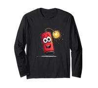 Cartoon Dynamite Face for Bomb Lovers Long Sleeve T-Shirt