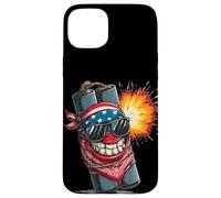 Cartoon Dynamite Pack with USA Colors Costume Case for iPhone 15 Plus