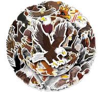 Cartoon Eagle Stickers 50pcs Self-adhesive Aesthetic Stickers Waterproof Cool Stickers for Water Bottle Laptop Scrapbooking