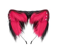 Cartoon Ear Shape Hair Hoop With Ear Studded Decors Girls Hair Holder Cosplay Party Headwear For Teenagers Adult Hoop For Woman Lovely Cartoon Animals Shaped Decorative Cute Colorful