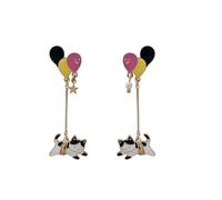 Cartoon Ear Studs Colorful Balloons Earrings Lovely Heart Star Themed Ear Rings Accessories for Lovers Animal Earrings