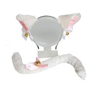 Cartoon Ears Shape Hairband With Decor Cosplay Animals Tail Accessories For Women Girls Kid Party Headband Ear And Tail Set Dog Wolf Ear And Costume For Kids Set Cosplay Equipments
