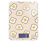 Cartoon Egg Beige Keto digital food scales 11lb/0.18oz, 5kg/5g LCD Display digital scale grams and oz with 4 unit for Meal Prep Keto báscula para cocina