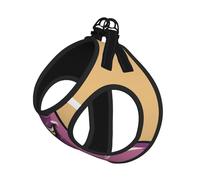 Cartoon Eggplant Print Dog Harness,Pet Leash Vest,Adjustable And Reflective Vest,For Small To Medium Dogs