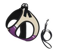 Cartoon Eggplant Print Dog Harness,Pet Leash Vest,Adjustable And Reflective Vest,For Small To Medium Dogs