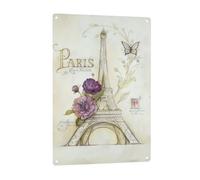 Cartoon Eiffel Tower patterned signage, indoor and outdoor wall decoration, suitable for parties, bedrooms, and porches.