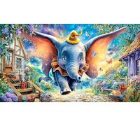 Cartoon Elephant Adult Jigsaws 1000 Piece - Hard Difficult Challenging Game Home Activity Gift 38x26/1000pcs