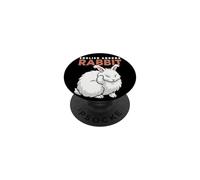 Cartoon English Angora Rabbit Animal Lover Cute Rabbits PopSockets Adhesive PopGrip