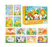 Cartoon-Eva Toy Sticker, Va Sticker Foam-12 Pieces Stickers for Children's Learning Activities - first, Handmade Cartoon Cfusion Toys with Rich Patterns for D