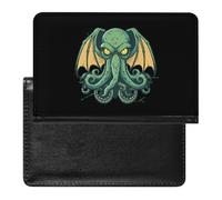 Cartoon Evil Cthulhu Passport Holder Cover Wallet Slim Passport Protector Card Holder Travel Accessories