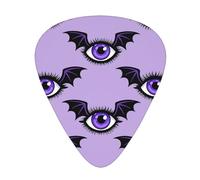 Cartoon Evil Eye 12 Pack Guitar Picks With 3 Thicknesses And Storage Box, Abs Plectrums For Electric Bass Guitar Players