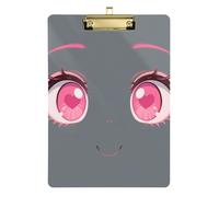 Cartoon Eyes Acrylic clipboard mini Plastic Standard Letter A4 Size Plastic for 5th Grade Classroom Essentials for Teachers Gold 12x9in Tablas para escribir