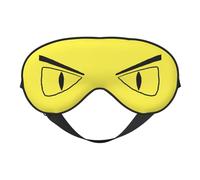 Cartoon Eyes Angry Face Eye Mask Sleep Mask Light BlockBlindfold Night Eyes Cover Soft Pressure-Free Eyeshade with Elastic Strap for Home Travel Office Nap Yoga
