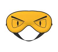 Cartoon Eyes Angry Face Eye Mask Sleep Mask Light BlockBlindfold Night Eyes Cover Soft Pressure-Free Eyeshade with Elastic Strap for Home Travel Office Nap Yoga