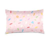 Cartoon Firework Ribbon Pink Standard/Queen Size satin pillowcase zippered all cotton pillowcases Lightweight, Soft Easy Care sobre fundas para almohadas 20x30 inchs Set of 2