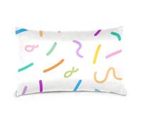 Cartoon Firework Ribbon White Standard/Queen Size striped pillow cases bulk pillow cases cotton Lightweight, Soft Easy Care fundas para almohada decorativas 20x30 inchs Set of 2