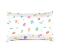 Cartoon Firework Ribbons White Standard/Queen Size zippered pillow case 100 cotton pillowcases for Hot Sleepers, Soft & Silky Smooth fundas para almuadas 20x30 inchs Set of 2